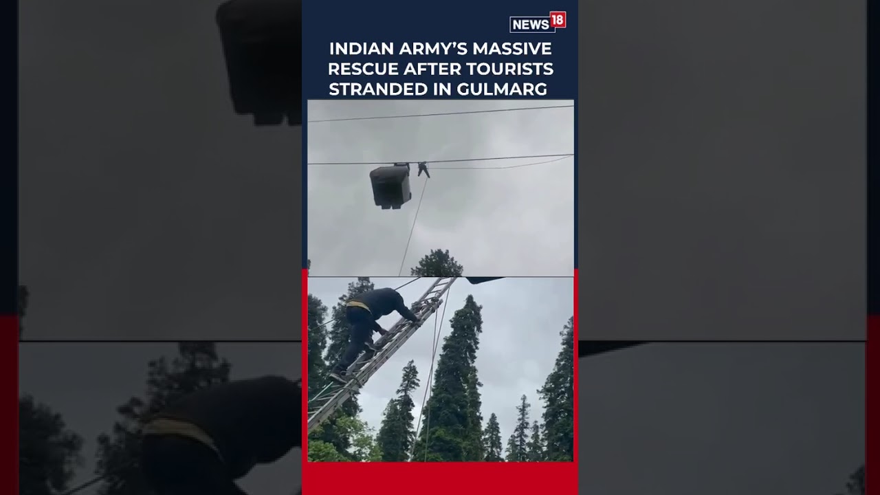 Gulmarg Gondola Scare: Army Launches Massive Rescue After Tourists Stranded Mid-Air | N18G