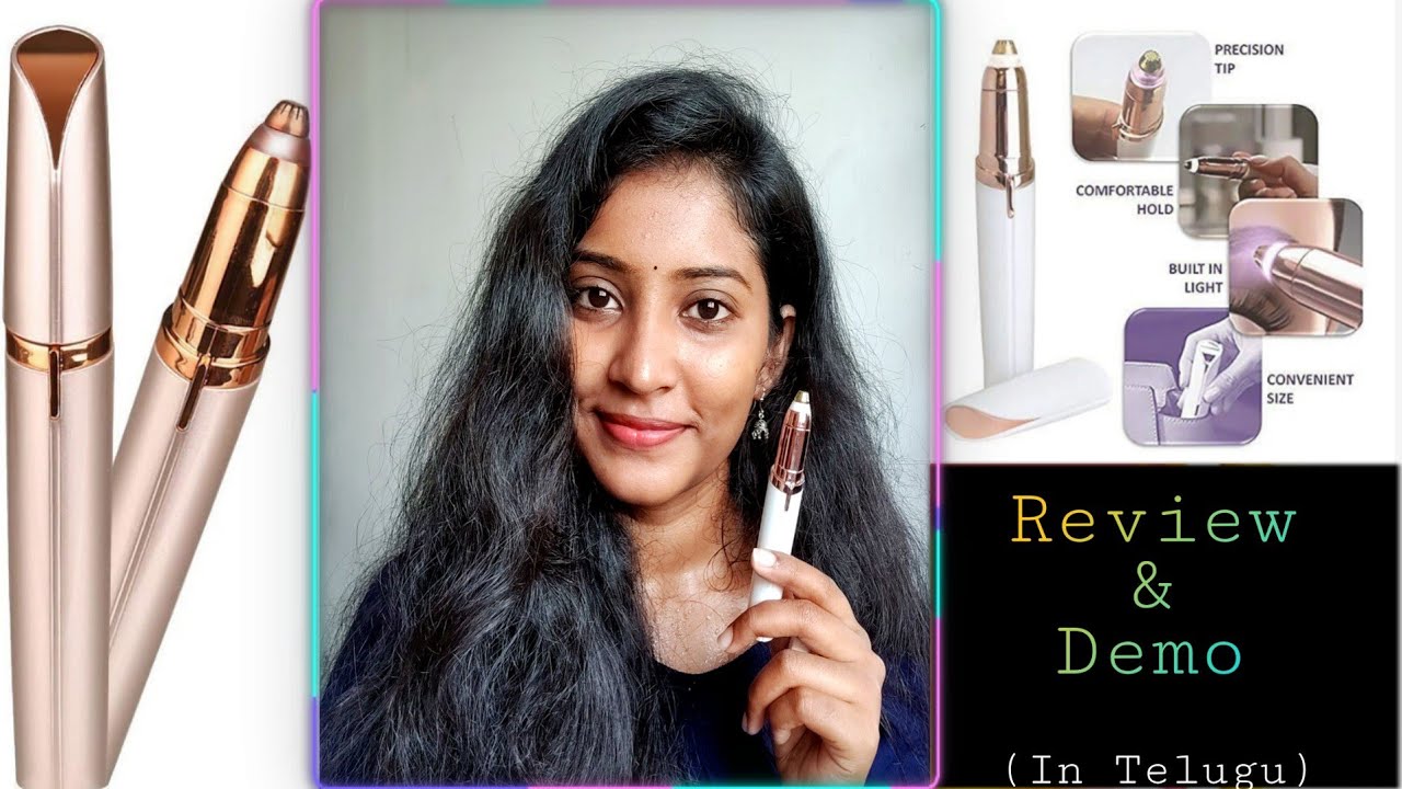 Flawless Eyebrow Trimmer Review & Demo in Telugu