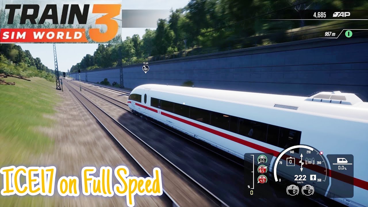 Running ICE17 Train on Sunny Day - Train Sim World 3 #tsw3 #gameplay #walkthrough #3060ti