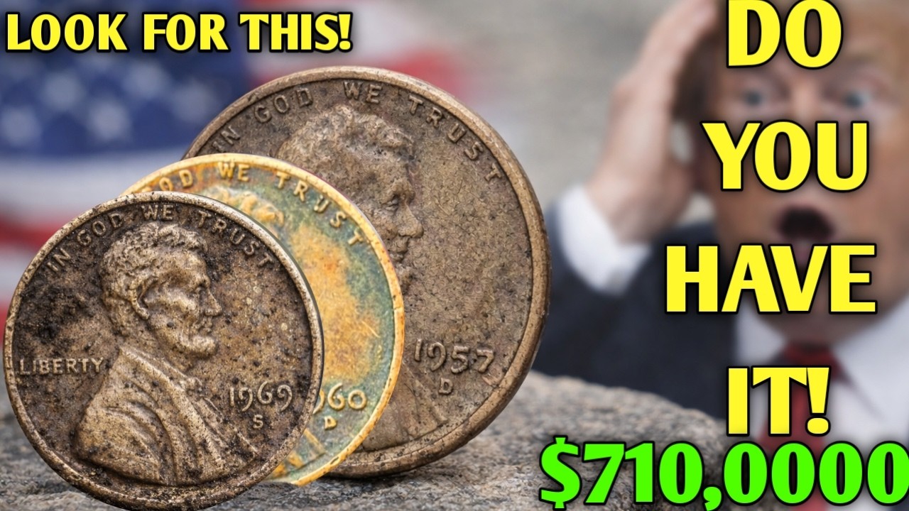 Top 3 Lincoln Pennies Worth Money 💰 1957-D Wheat Penny, 1960-D & 1969-S Lincoln Cent