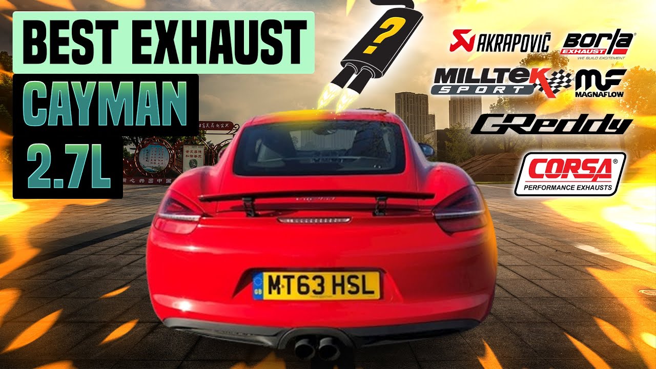 Porsche Cayman Exhaust Sound 2.7L 🔥 Acceleration,Straight Pipe,Turbo,Armytrix,Stock,Upgrade,Mods+