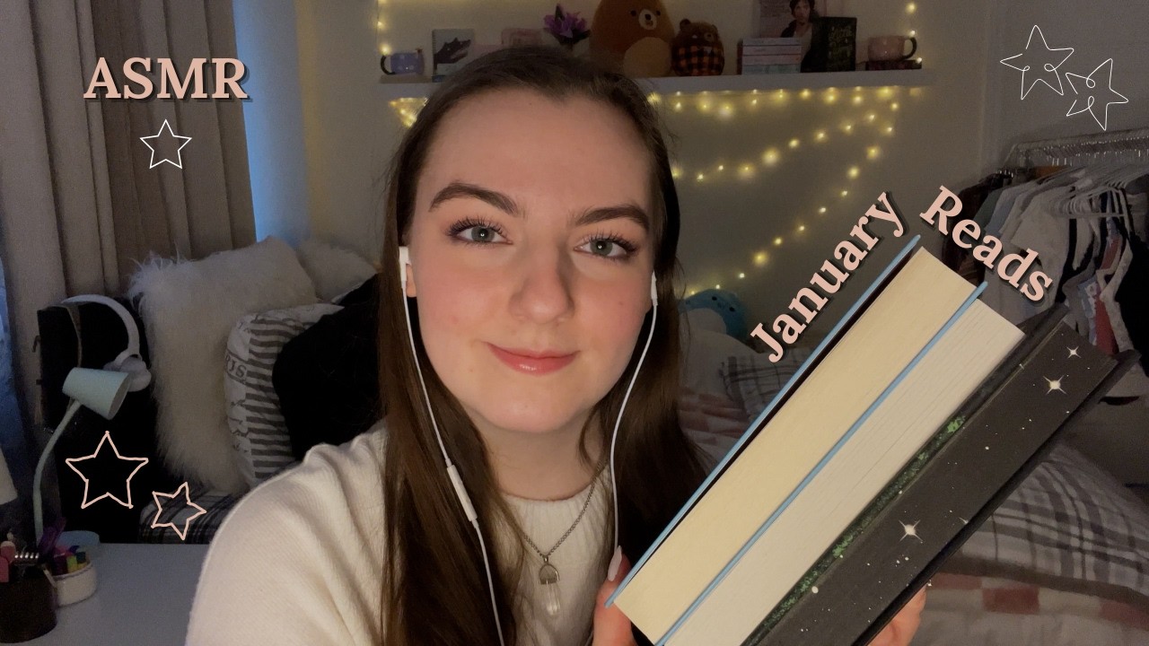 ASMR | My January Reads! (Whisper Rambles, Book Tapping)