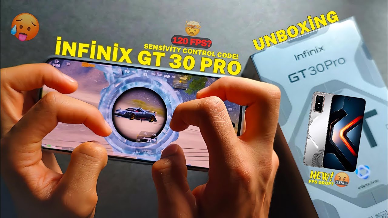 İNFİNİX GT 30 PRO UNBOXING + PUBG TEST🤯 120 FPS? SENSİVİTY AND CONTROL CODE 😱🔥