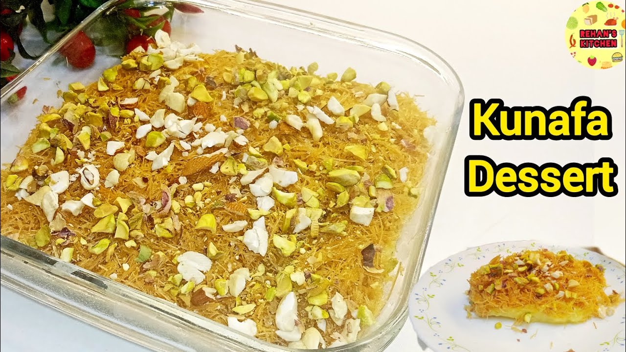 Easy Kunafa Dessert Recipe Without Oven | Arabian Dessert | Ramadan Special Dessert 