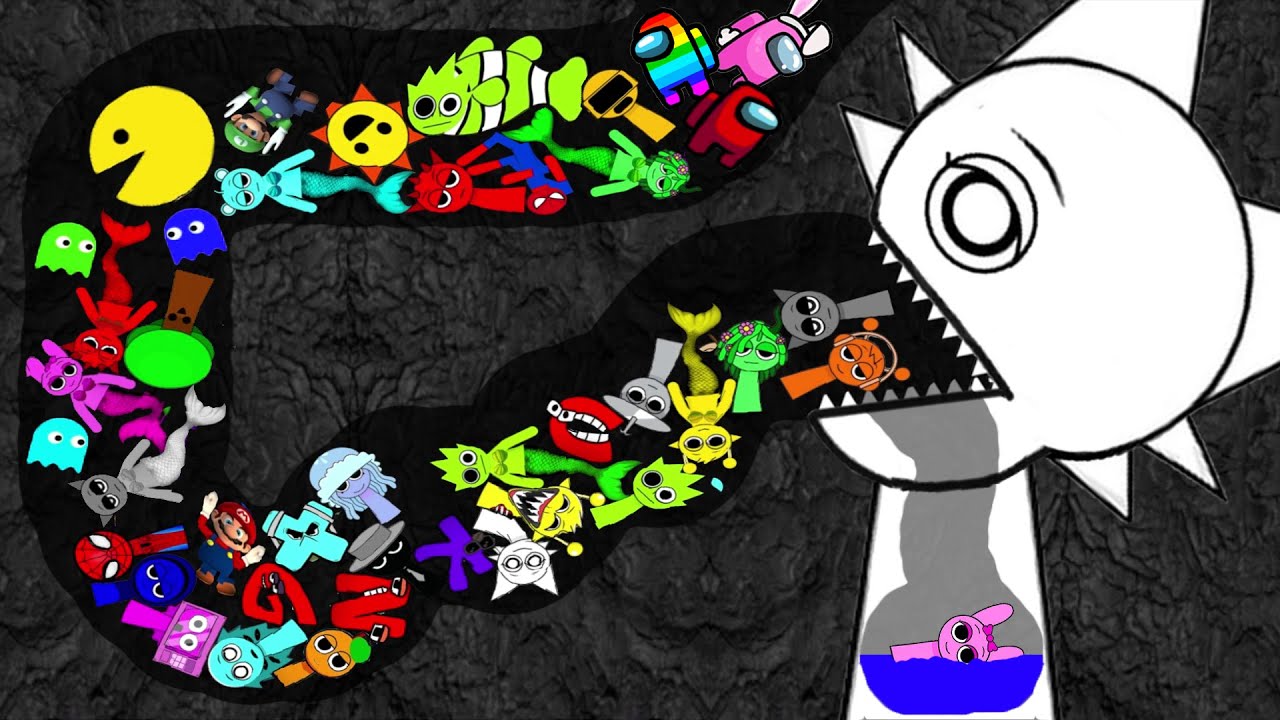 Stickman Vs Sprunki Vs Sonic Vs Among Us Vs Alphabet Lore - Wenda Eats Stickman Survival Day88