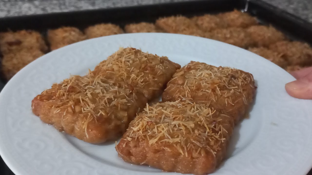 BAKLAVA DEĞİL✋️AMA BAKLAVA TADINDA🏆KIYIR KIYIR ŞERBETLİ TATLI TARİFİ‼️