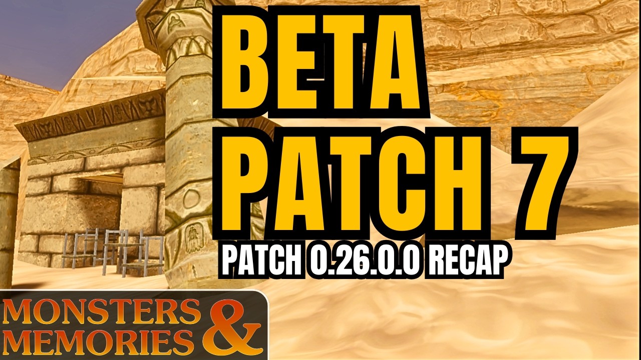 Monsters and Memories Patch 0.26.0.0 - NPC Combat Overhaul and 2 Class Revamps!