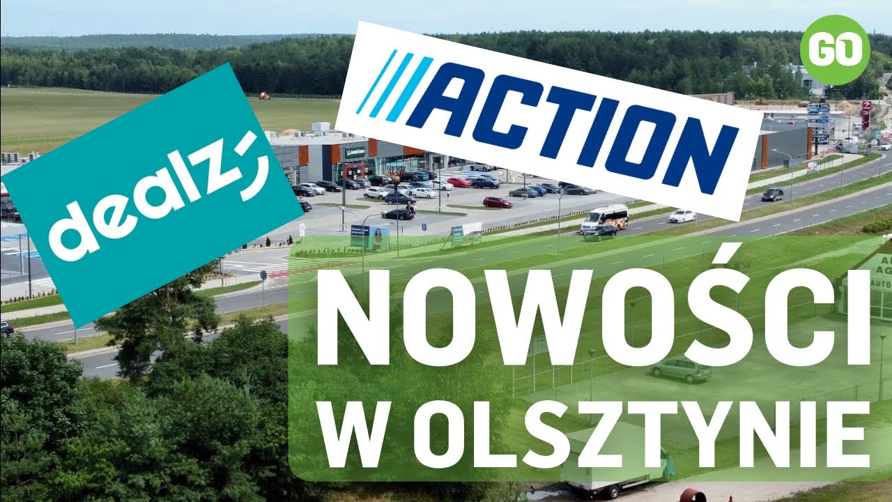 Aviator - nowy park handlowy w Olsztynie. Sklepy przy lotnisku. Zabudowują ul. Sielską na Dajtkach