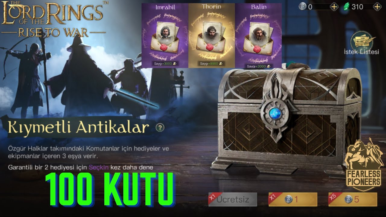 100 Kutu Açtık | Thorin | LOTR: Rise to War
