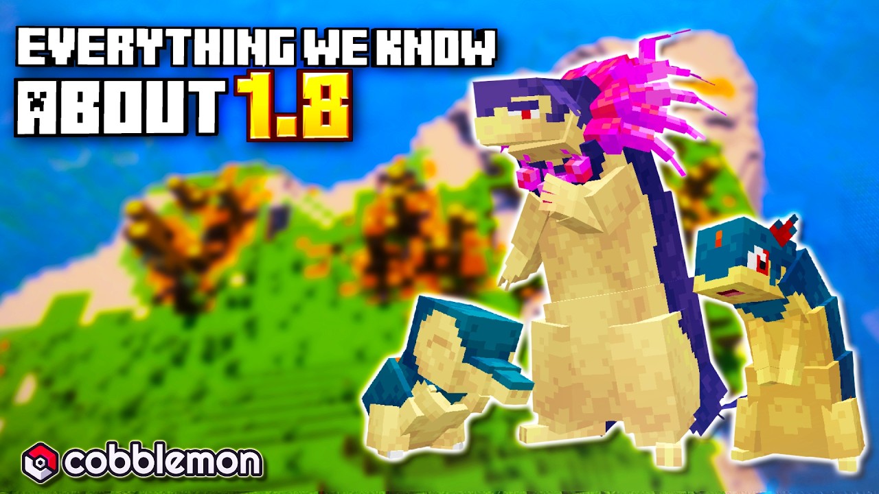 Новое обновление Cobblemon 1.8 выглядит потрясающе!! - Демонстрация Minecraft