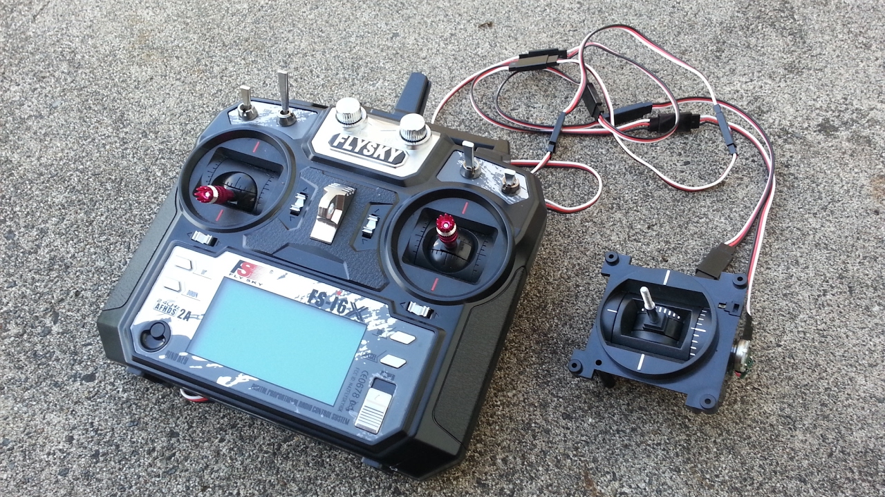 FlySky third gimbal mod