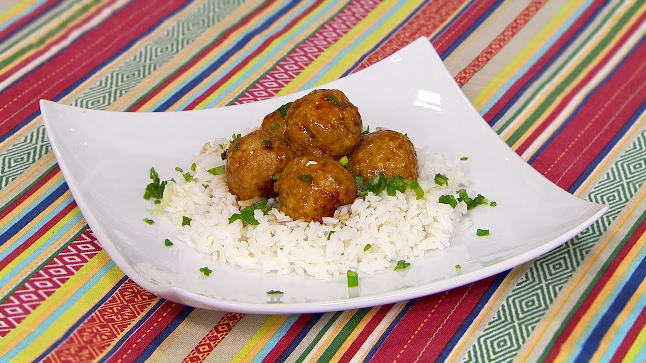 Albóndigas de pollo estilo chino