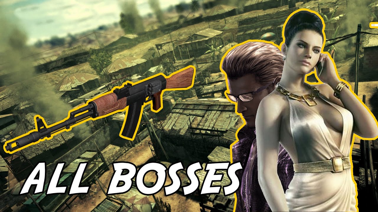 Kill ALL BOSSES with Infinite AK-74 - Resident Evil 5