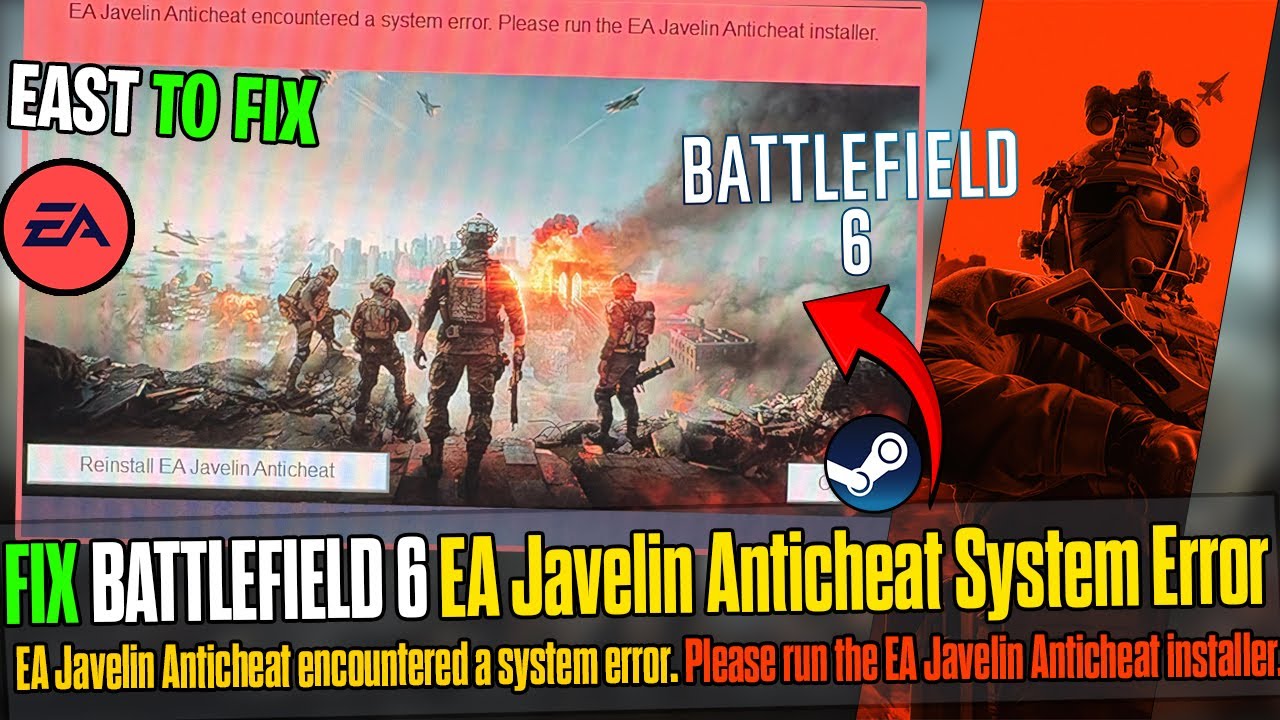 💻 Исправлена ​​ошибка EA AntiCheat Javelin — Battlefield 6 не запускается на ПК 🚫