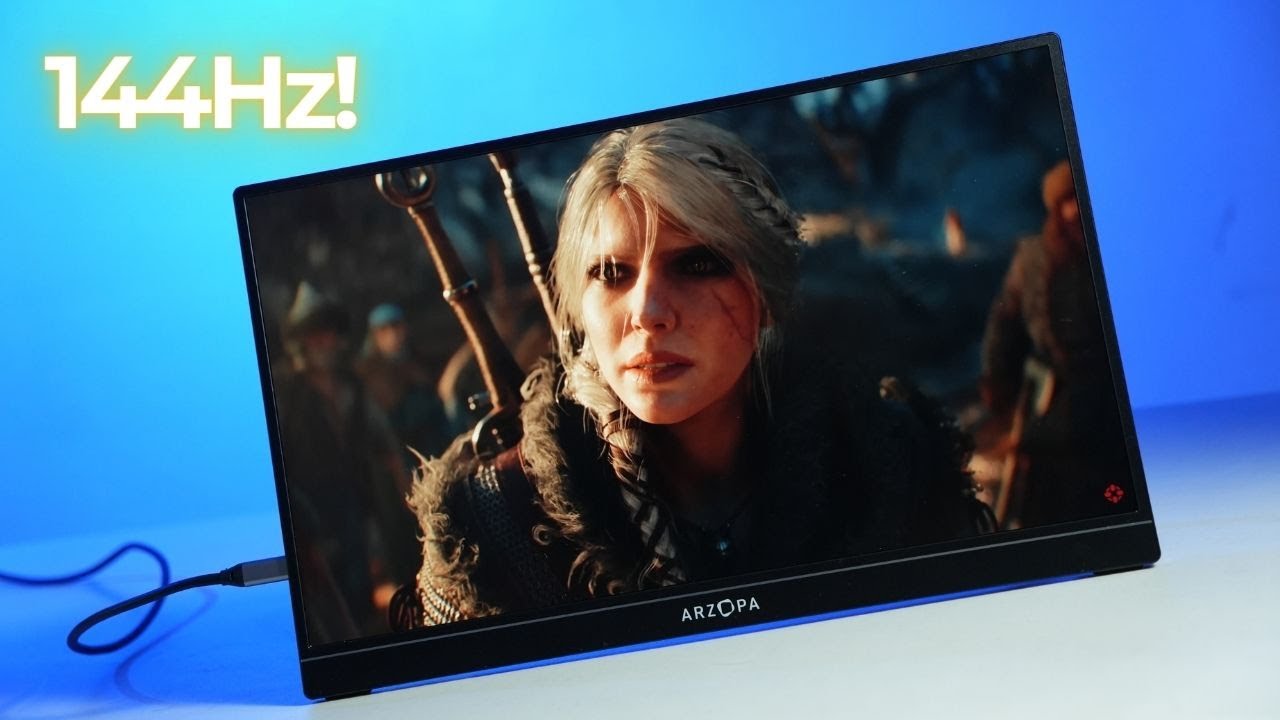 This is an AFFORDABLE 16" 144Hz Portable Gaming Monitor - Arzopa Z1FC Review