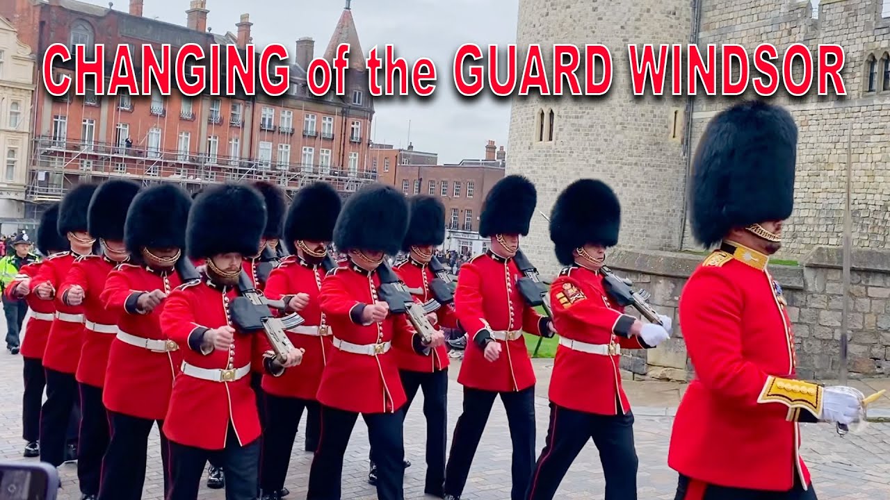 WINDSOR CASTLE GUARD 1st Battalion Welsh Guards with Pipes No. 12 Coy. Irish Guards NEW 💂‍♀️