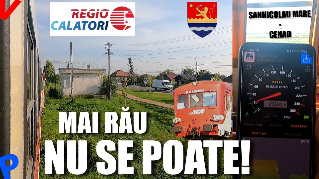 Cea mai slaba linie din Romania | 20 km/h cu trenul Sannicolau Mare-Cenad