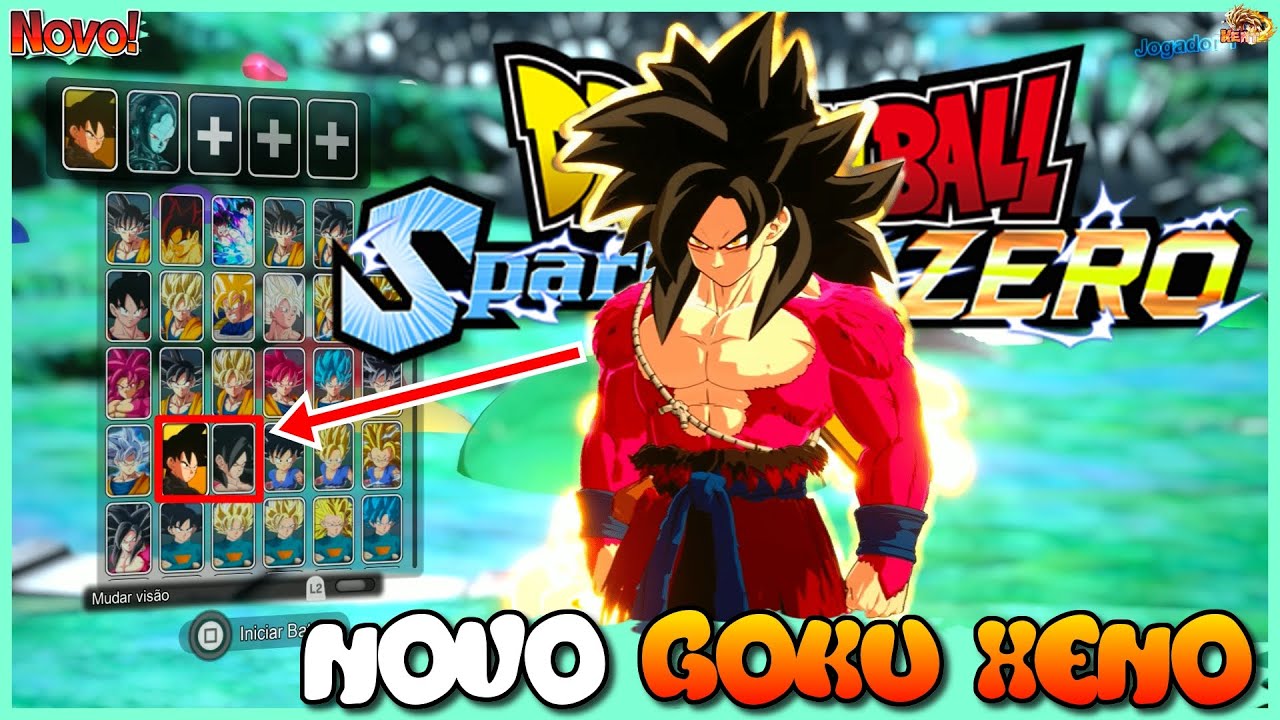 NOVO GOKU XENO SSJ4 Com 2 ULTIMATES! no Sparking Zero