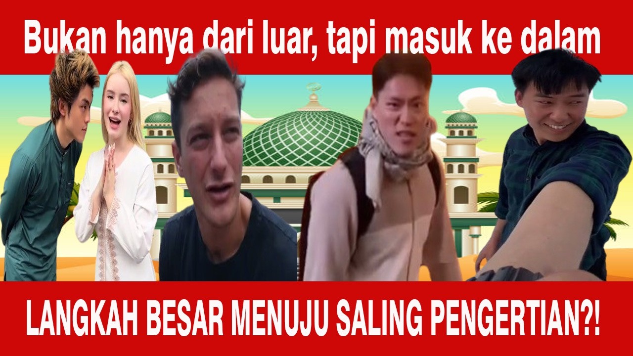 Mba Bule Masuk Masjid Suasanya Tenang dan Damai?!