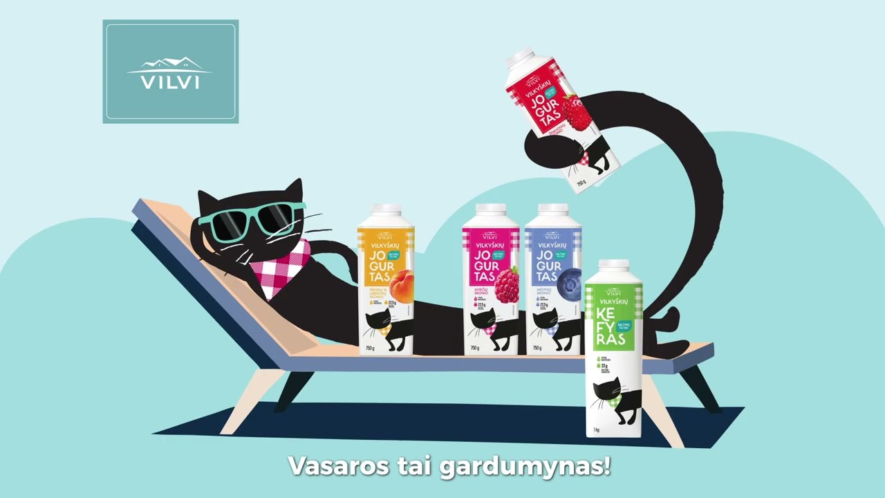 VILVI jogurtai, kefyras - vasaros tai gardumynas!