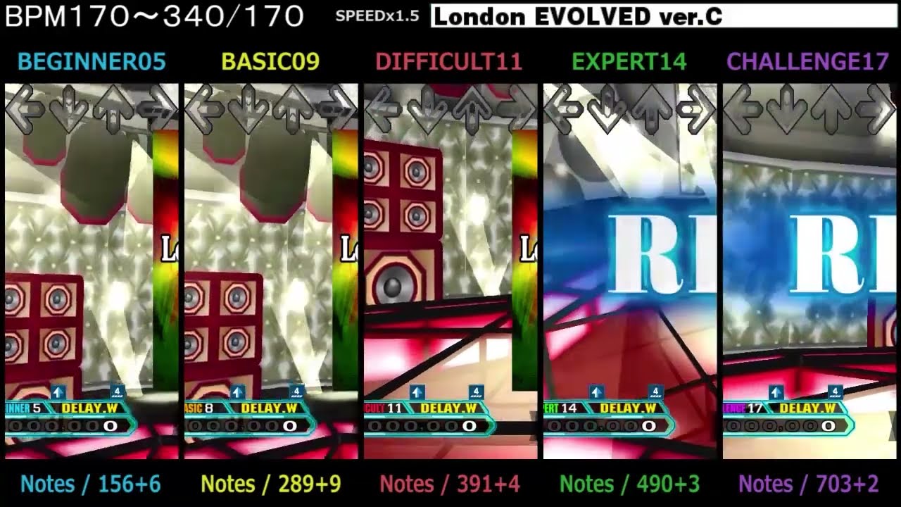 DDR / London EVOLVED ver.C - SINGLE (DanceDanceRevolution X3)