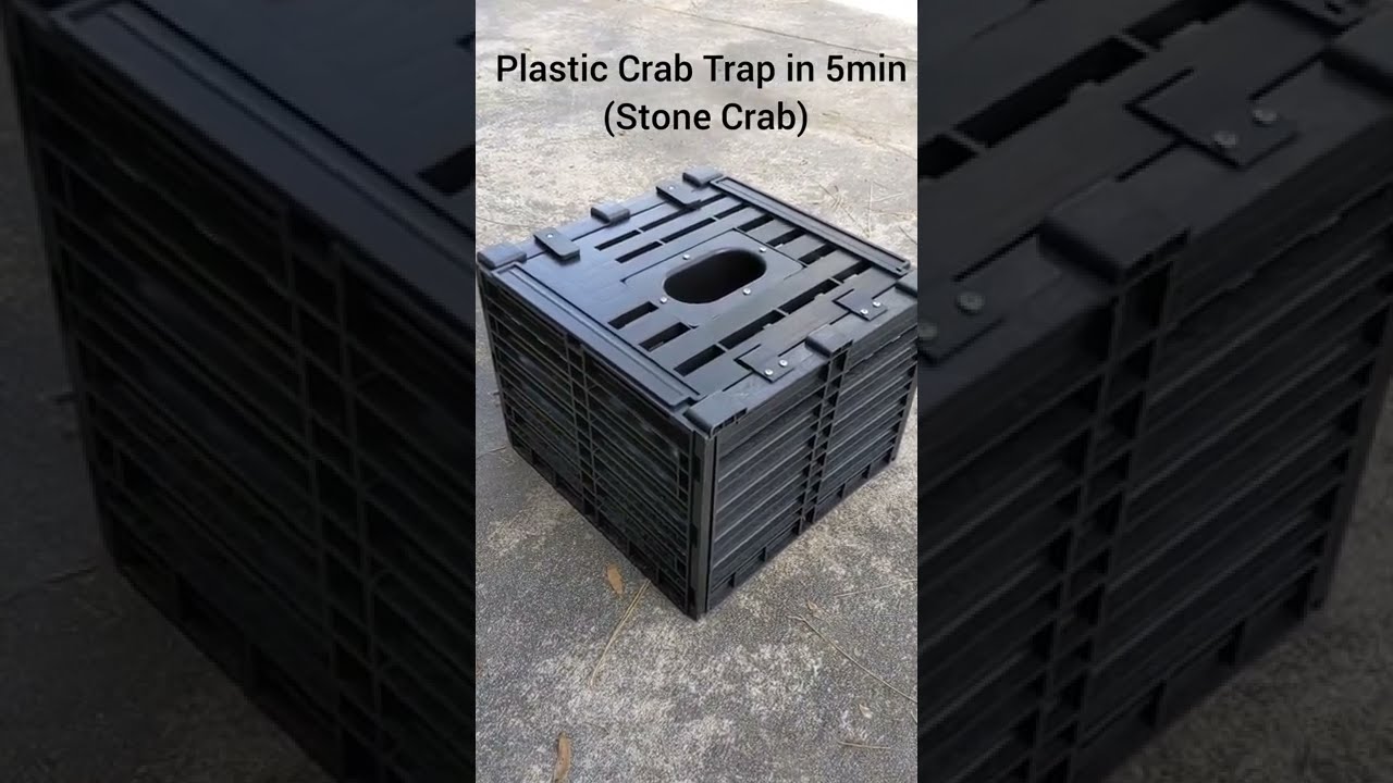Plastic Stone Crab Trap assembly and modifications, A Man's 5min guide