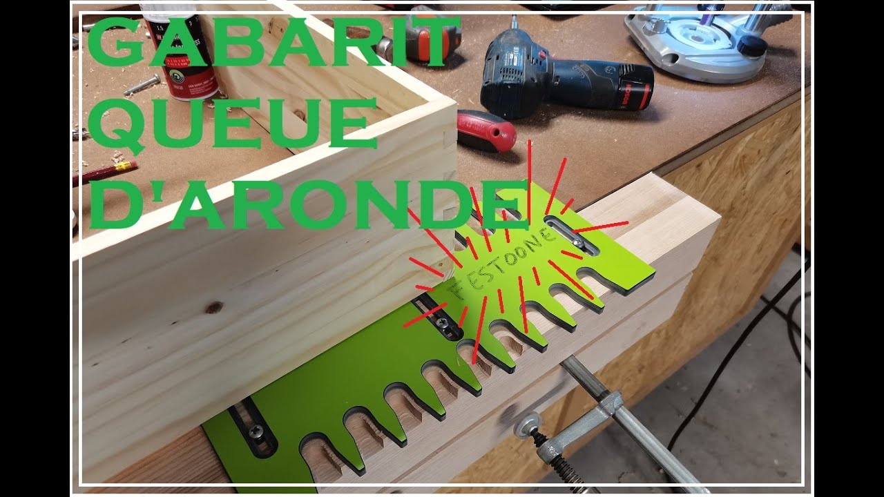 Gabarit a queues d'arondes