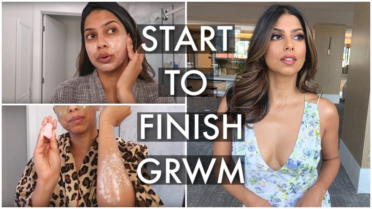 GRWM: BIG Event Makeup, HAIR & OUTFIT + Skinprep!