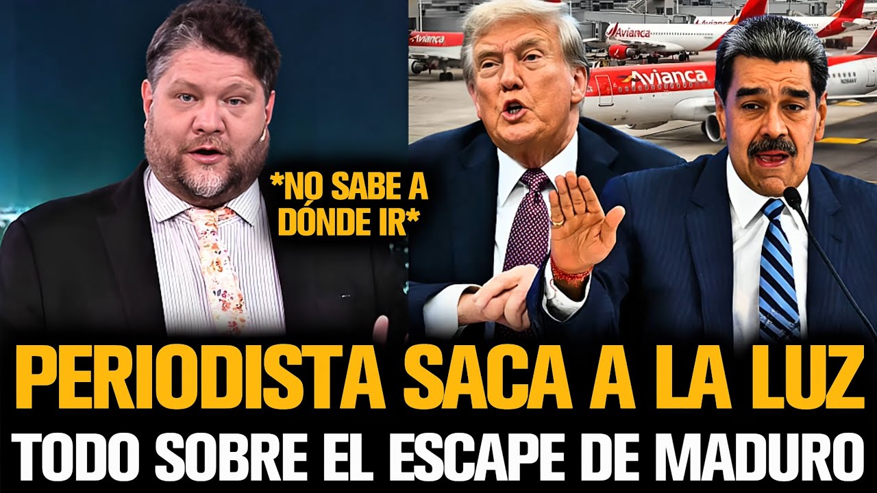 PERIODISTA SACA A LA LUZ TODO SOBRE EL ESCAPE DE MADURO EN VENEZUELA