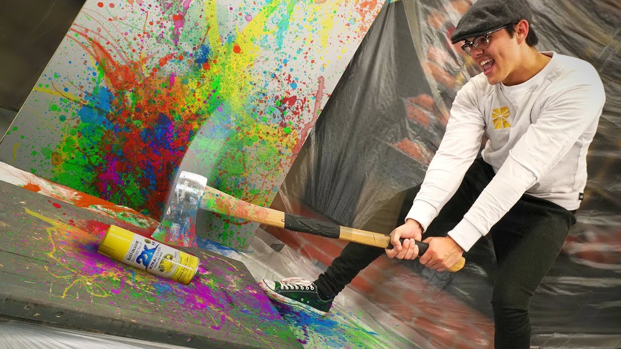 Painting With Spray Can Explosions!