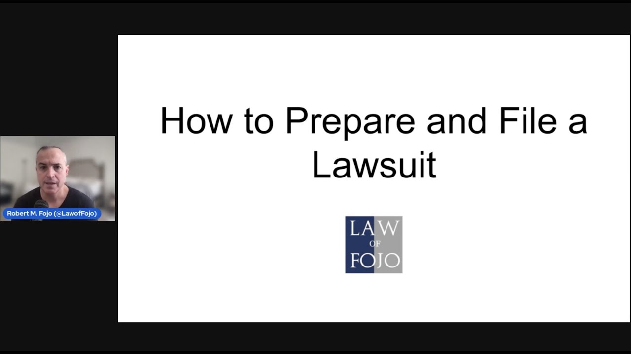 How to Prepare and File a Lawsuit