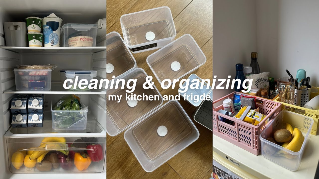 je range et organise mon frigo et ma cuisine !