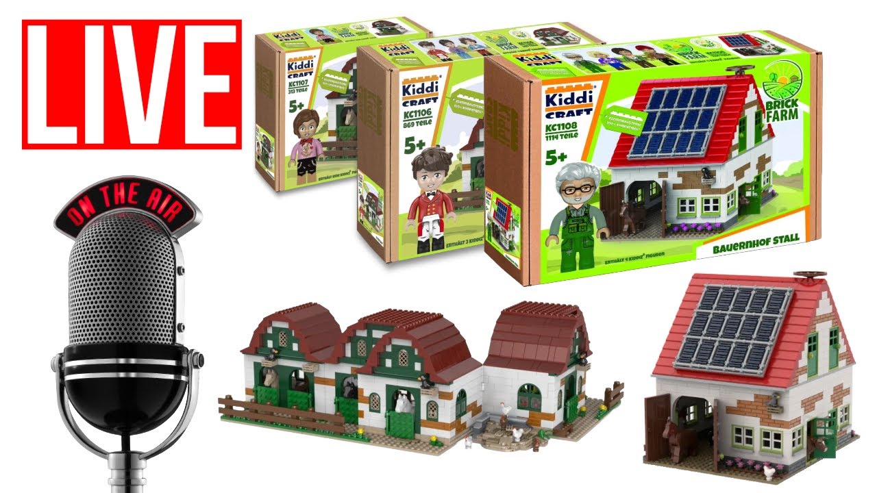 Kiddicraft Bauernhof und Ponyhof LIVE build | Sets KC1106 KC1107 KC1108