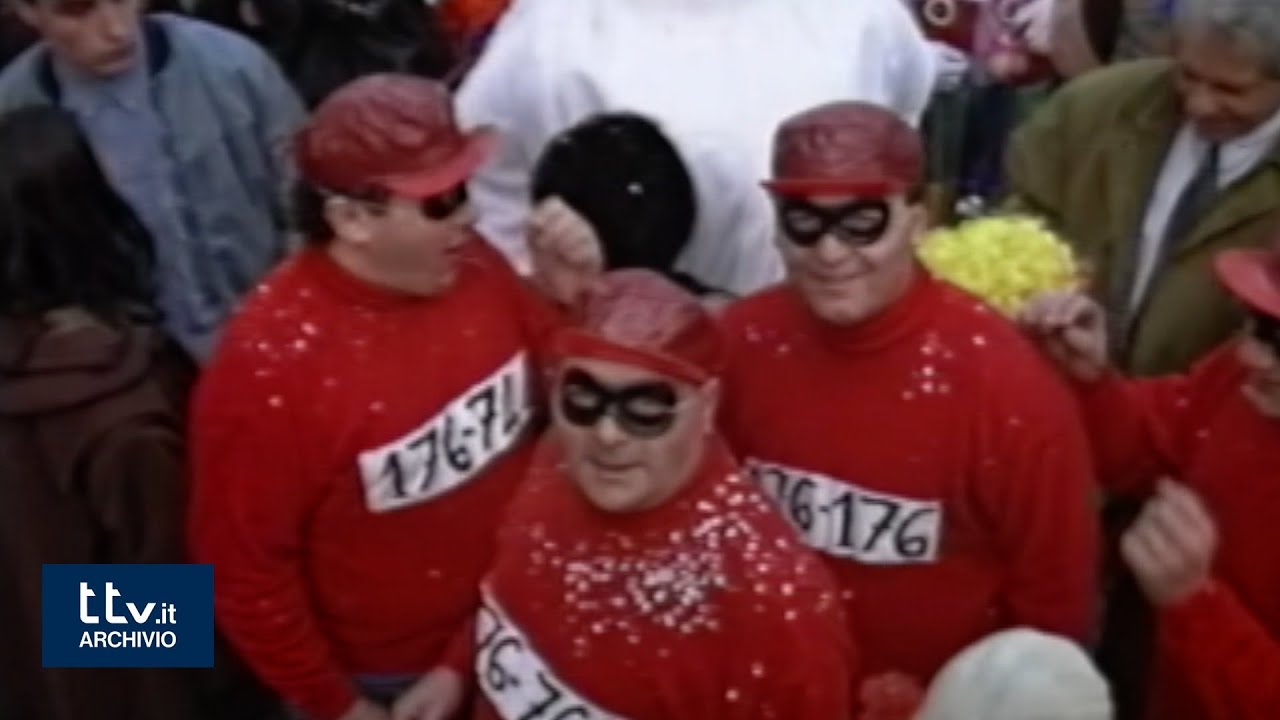 1992: Carnevale a Città di Castello, maschere e festa nel centro storico | TG | Archivio Ttv.it