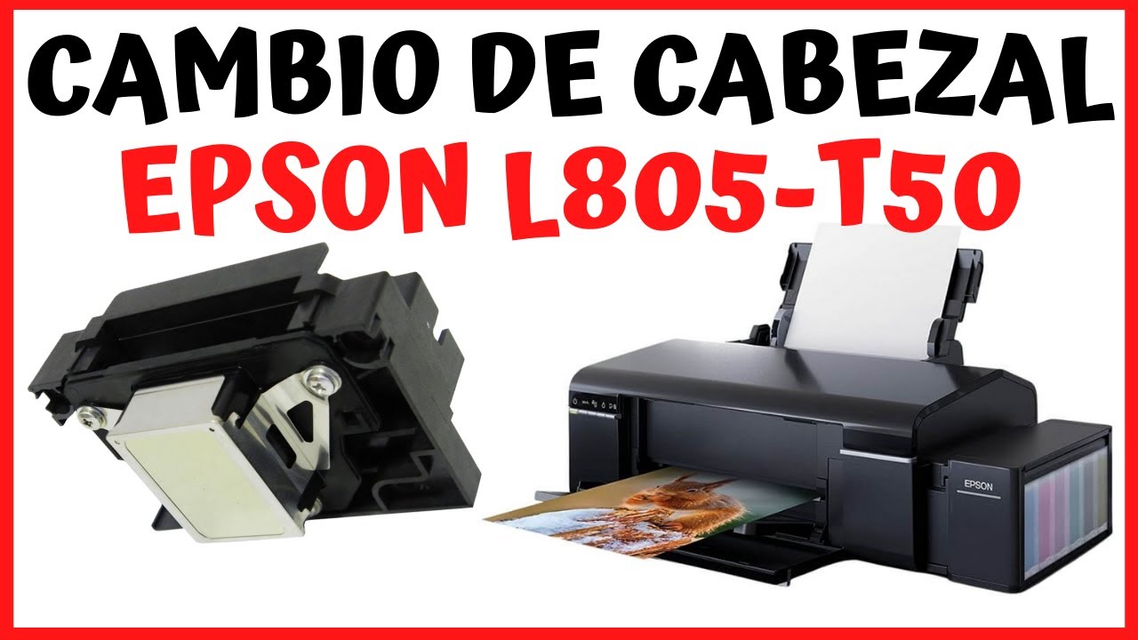 ✅ CAMBIO DE CABEZAL EPSON L805 🔴 Cabezal Epson L800 🚀 Desmontado y Cambio de Cabezal Impresora Epson