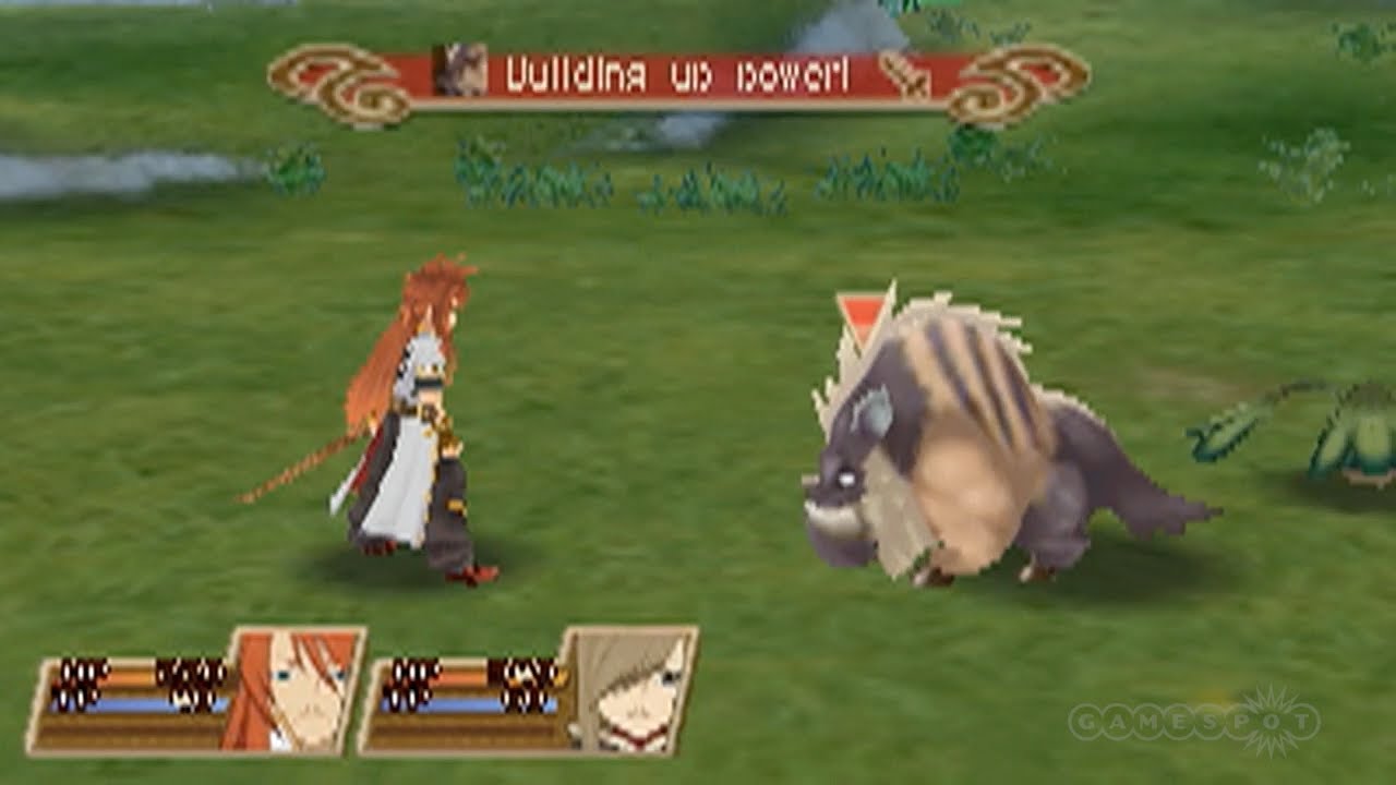 Exploring and Fighting - Tales of the Abyss Gameplay (3DS)