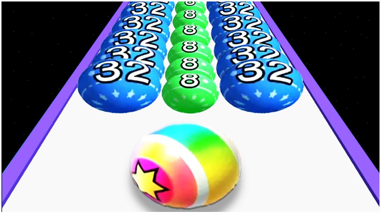 Run Merge Ball 2048 Vs Rolling Balls Sky 3D
