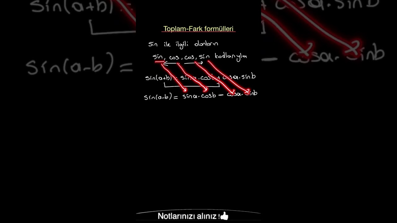 Toplam fark form&uuml;lleri nasıl ezberlenir ? #matematik #2024tayfa #2024ayt #2024tyt #aytmatematik