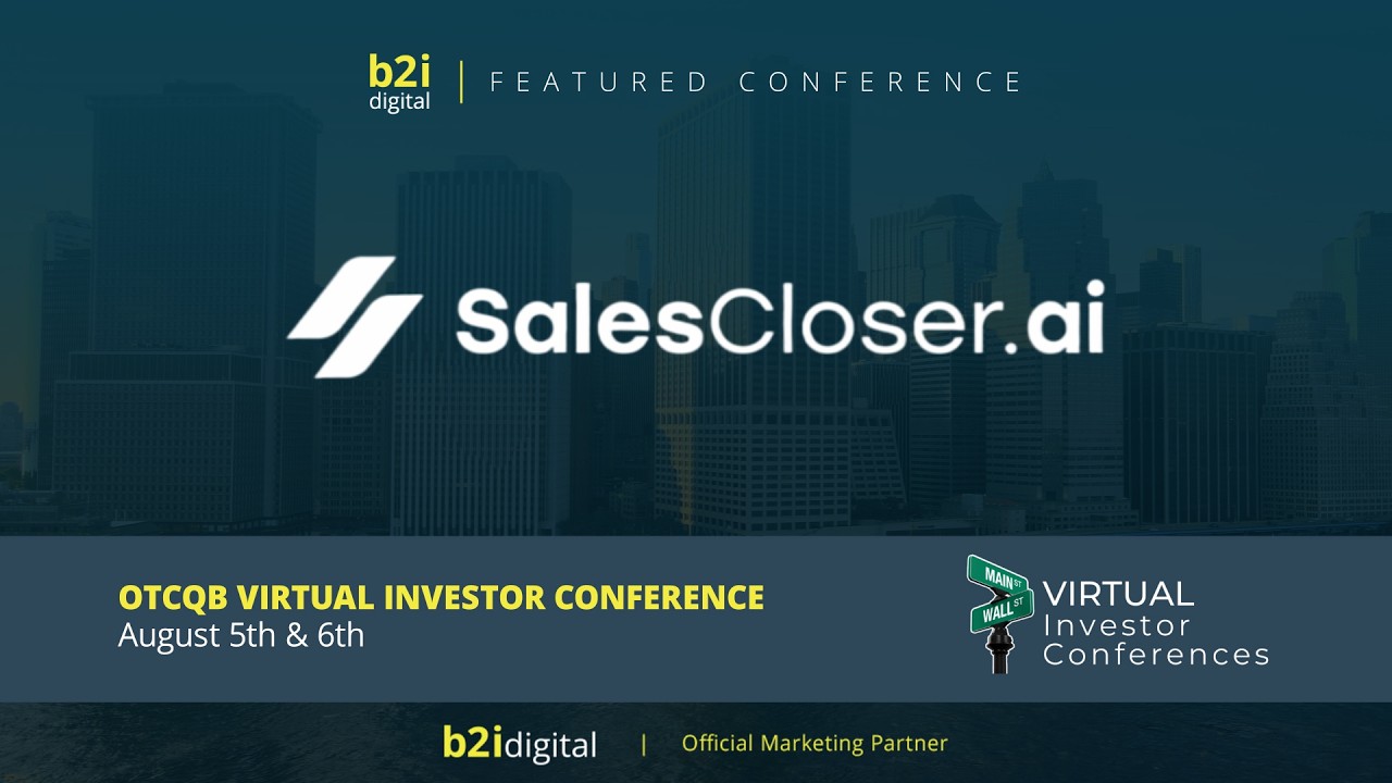 SalesCloser Technologies Ltd. (OTCQB: SCTLF | TSXV: SCAI) &mdash; OTCQB Virtual Investor Conference