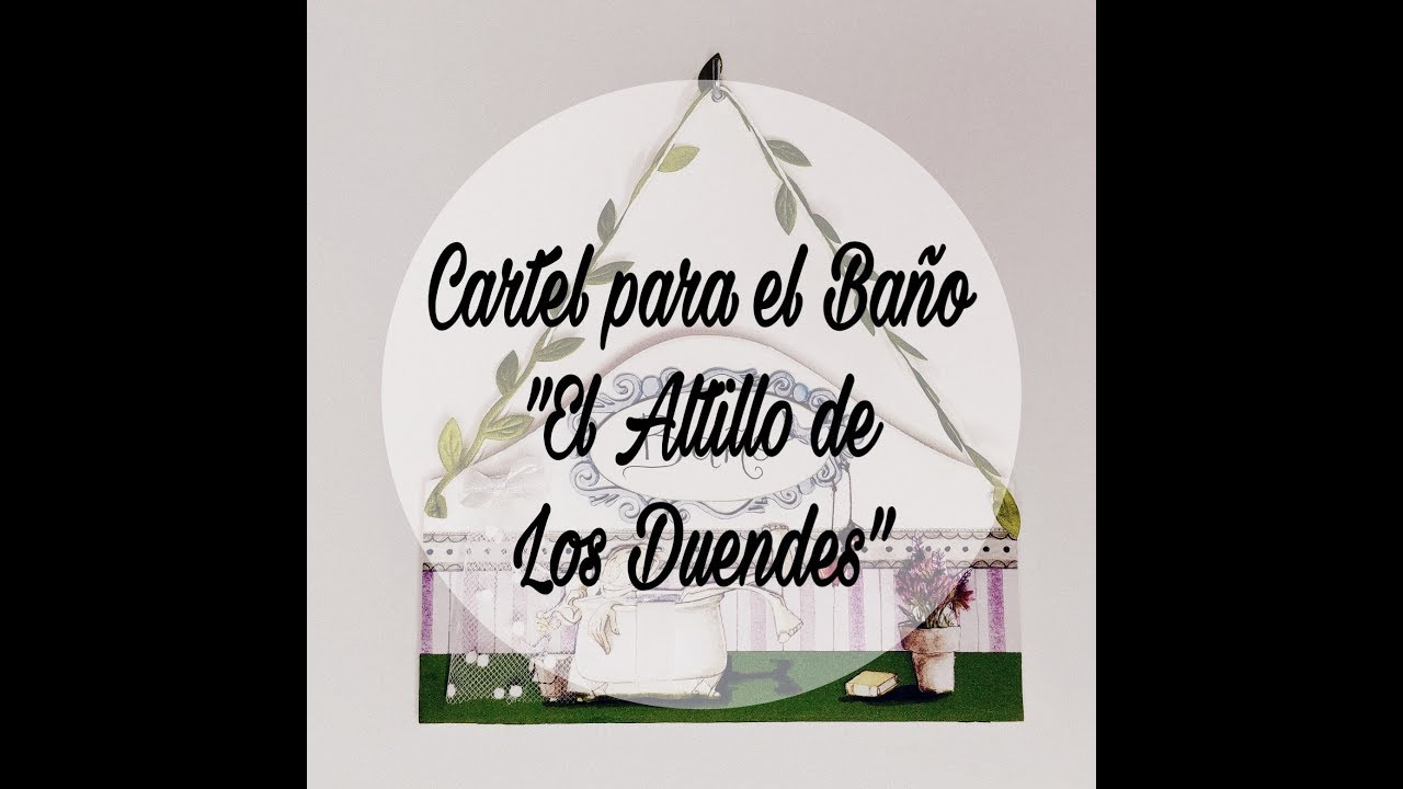 Cartel para el Baño 