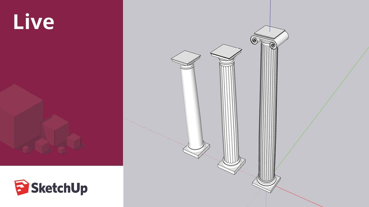 Modeling Columns in SketchUp Live!