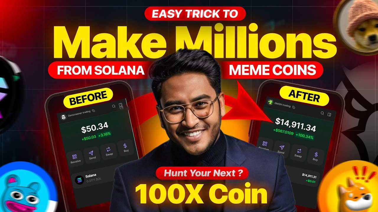 Find the Next 100x Gem On Dex Screener | Made Millions With Solana Memecoins
