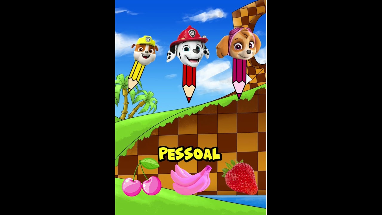 🍋 Qual a cor da fruta? Nos ajude a descobrir #anima&ccedil;&atilde;o #pawpatrol #desenho #quiz