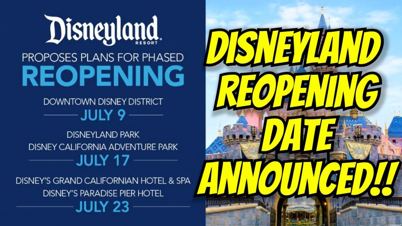 DISNEYLAND IS RE-OPENING! | Disneyland Update | Disney Update |Them Park Update