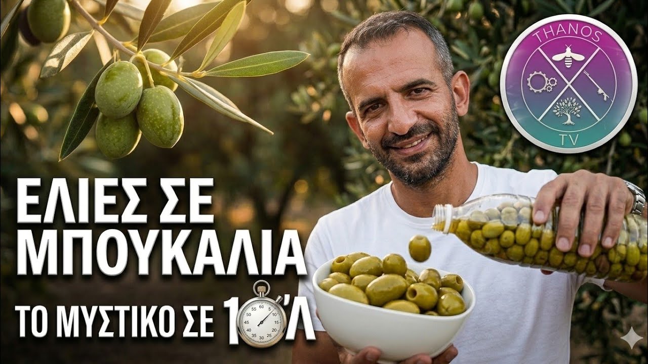 Πώς ΚΑΝΟΥΜΕ ΕΛΙΕΣ ΣΕ ΜΠΟΥΚΑΛΙΑ; Εύκολη Άλμη, γρήγορα, σε 10'! 