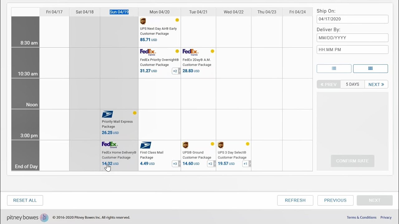 Shipping a domestic or international package with the Personal Shipping App in SendPro Enterprise