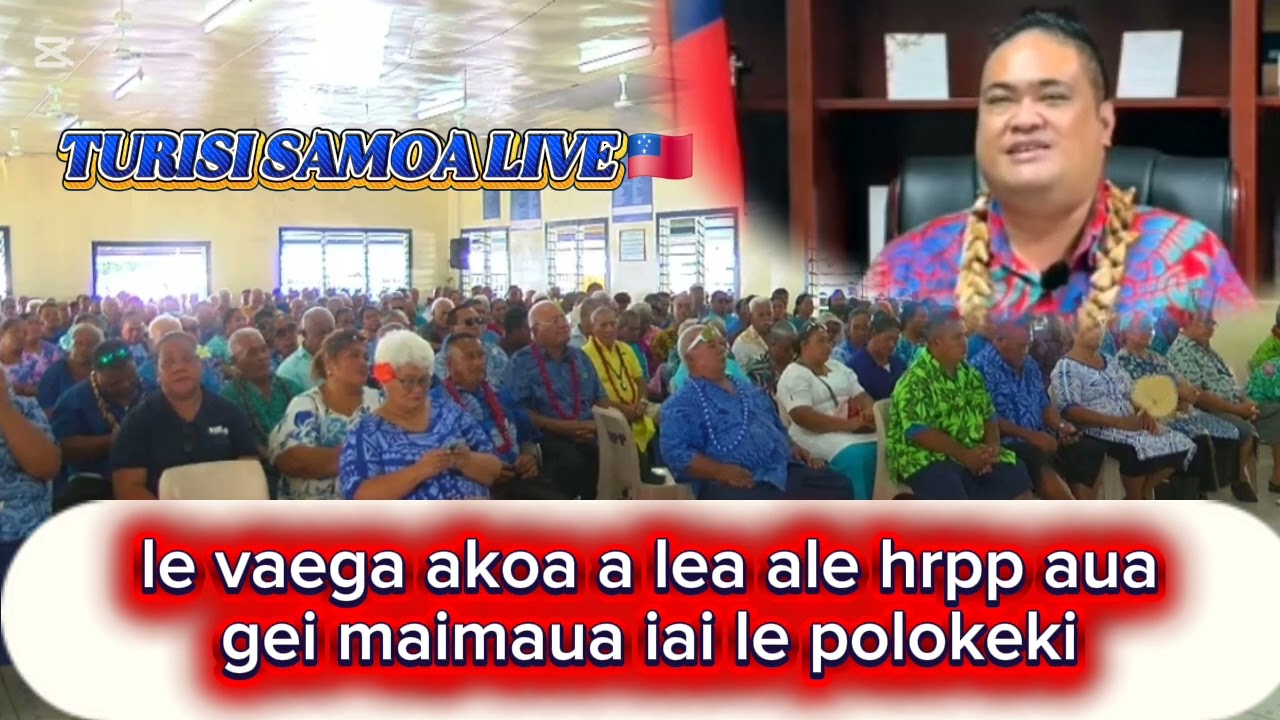 AVE LE POLOKEKI I KAGAKA LA E LAGOLAGO LE POLOKEKI AE VAAI LE AU KEKEE FASAGA LE KOGAVAO.