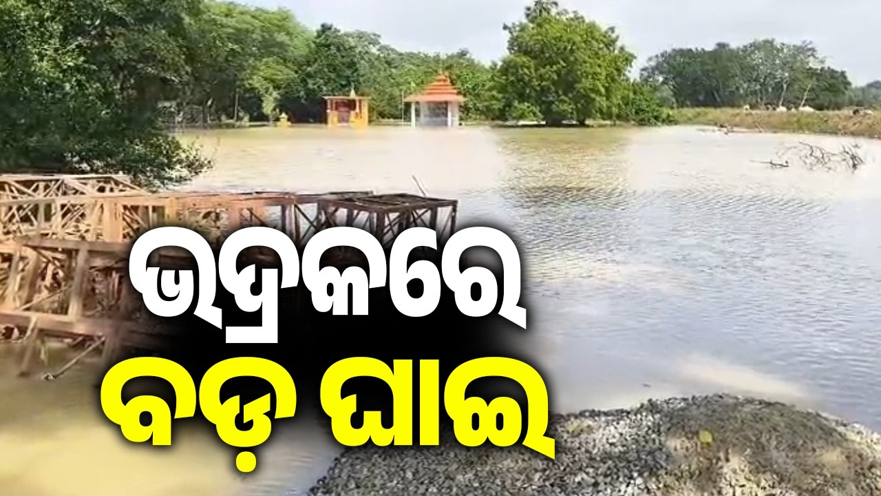 ଭଦ୍ରକରେ ବଡ଼ ଘାଇ | Massive Breach Triggers Fresh Flood Threat in Bhadrak district | Kalinga TV