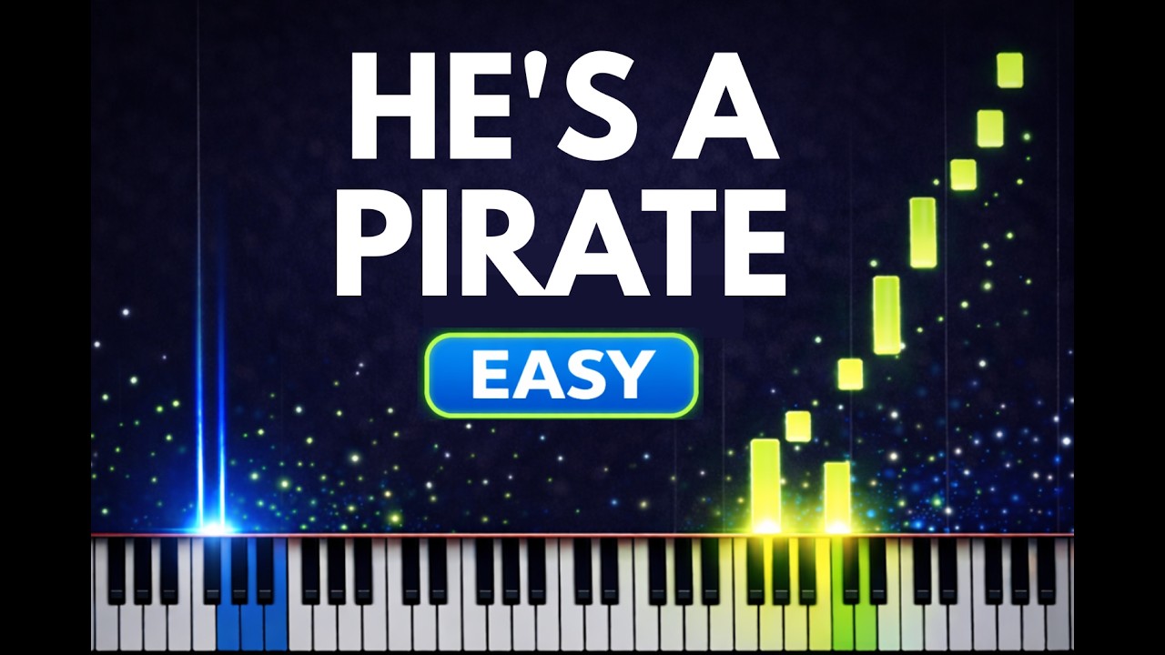 He's a Pirate (Klaus Badelt) - Easy Piano Tutorial