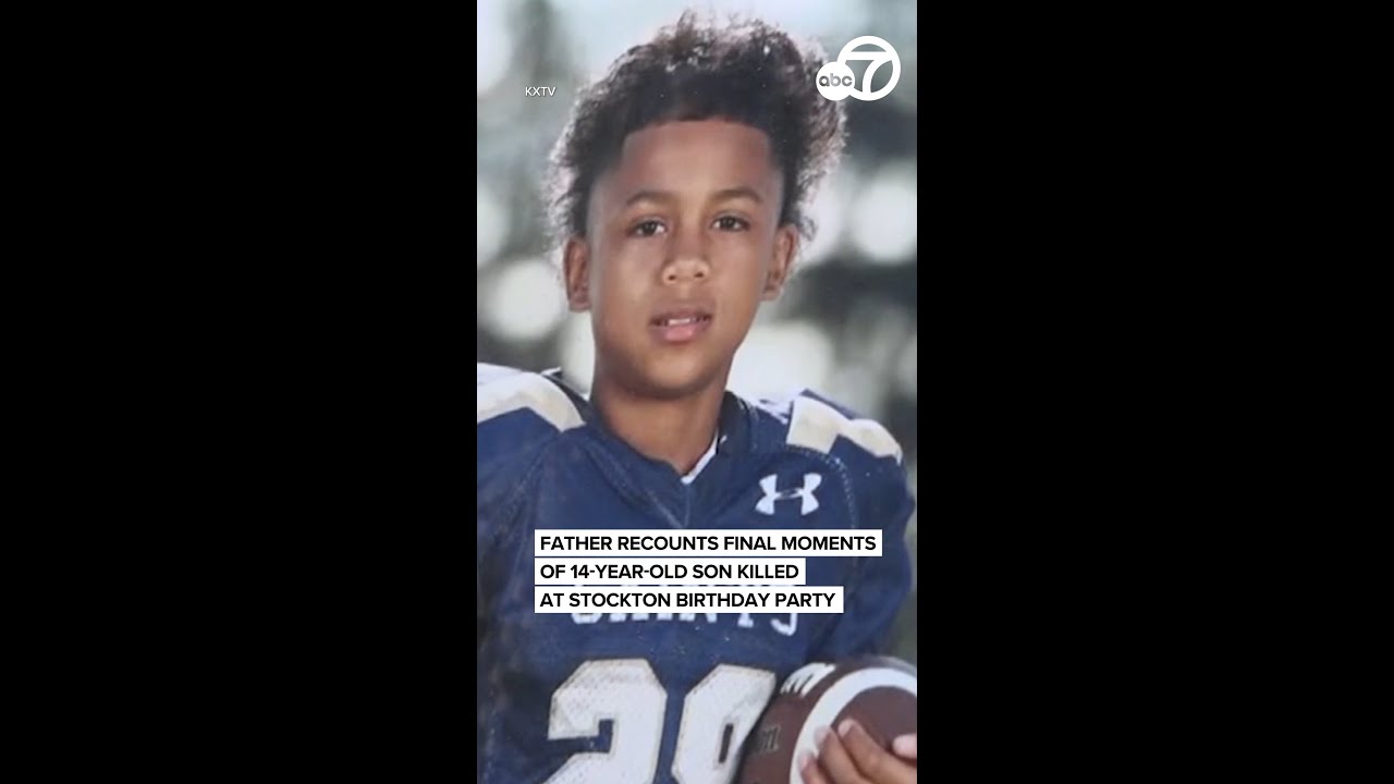 Heartbroken father recounts teen son's final moments after being shot at CA birthday party